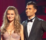 Anna Delvey and professional dancer Ezra Sosa on Dancing with the Stars.