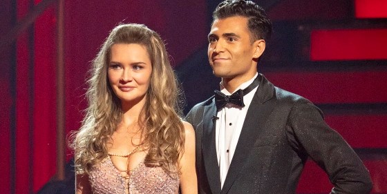 Anna Delvey and professional dancer Ezra Sosa on Dancing with the Stars.