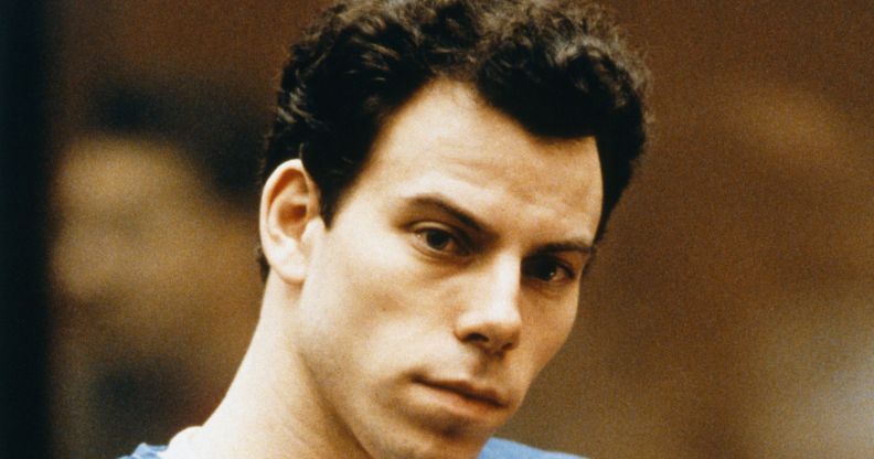 Erik Menendez during his trial in 1996