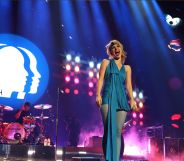 Hayley Williams from Paramore at the iHeartRadio Music Festival in Las Vegas