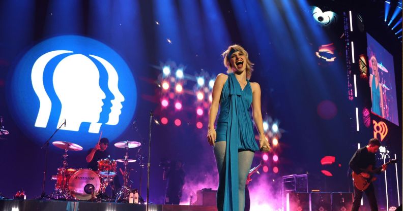 Hayley Williams from Paramore at the iHeartRadio Music Festival in Las Vegas