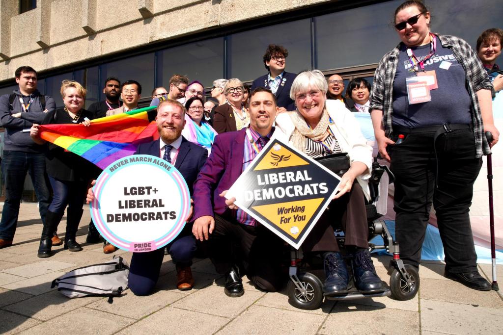 LGBT+ Lib Dems at conference in Birhgton