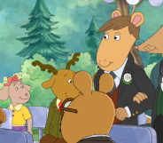 Mr Ratburn and Patrick in the season 22 episode of Arthur featuring a "gay rat wedding"