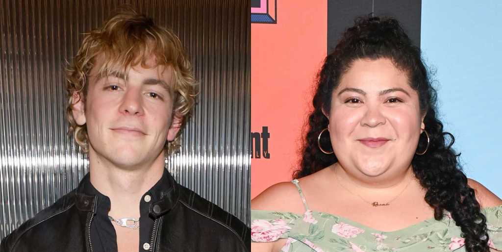 Ross Lynch (left) and former Disney co-star Raini Rodriguez (right)