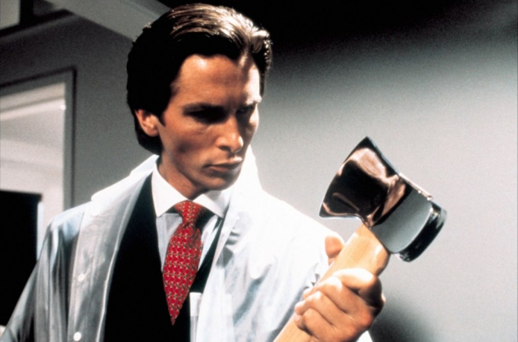 American Psycho still of Christian Bale as Patrick Bateman