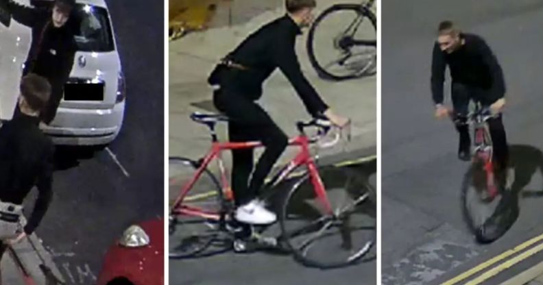 Avon and Somerset Police release images of three men in connection to a "homophobic" incident in Bristol