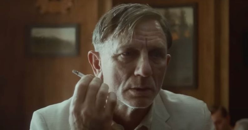 Daniel Craig in the trailer for new gay film Queer