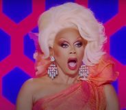 RuPaul gasping at the judges table on Drag Race