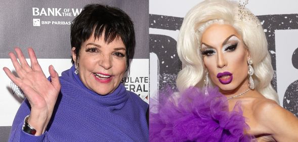 Liza Minelli in 2015 (left) and Alaska in 2022.