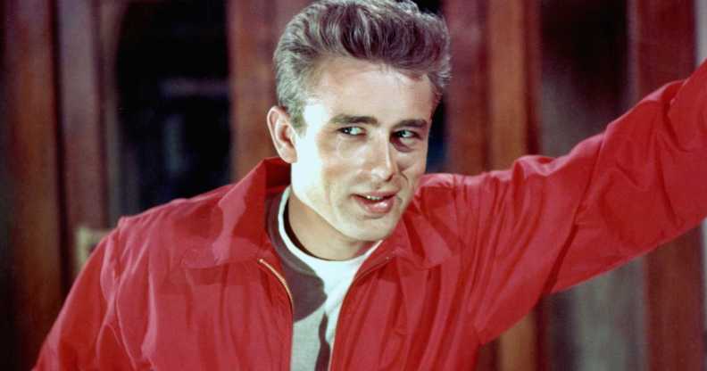 Actor James Dean poses for a Warner Bros publicity shot for his film 'Rebel Without A Cause' in 1955 in Los Angeles, California.