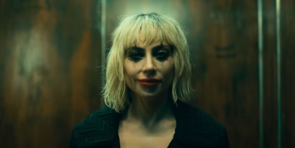 lady Gaga SMILES AS HARLEY QUINN in Joker: Folie à Deux