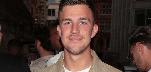 LONDON, ENGLAND - JULY 12: Love Island star Mitch Taylor attends White Fox After Hours Event on July 12, 2024 in London, England. (Photo by Justin Palmer/Getty Images for White Fox Boutique)