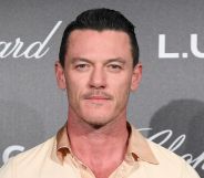 Luke Evans in 2018 on a red carpet