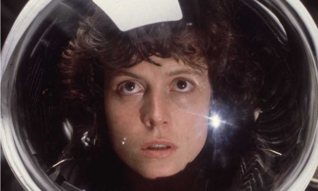 American actress Sigourney Weaver in the role of Ripley in the film 'Alien'. 