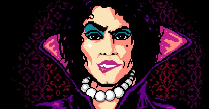 A screenshot from the Rocky Horror video game.