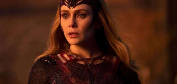 Elizabeth Olsen as Wanda Maximoff in Doctor Strange in the Multiverse of Madness.