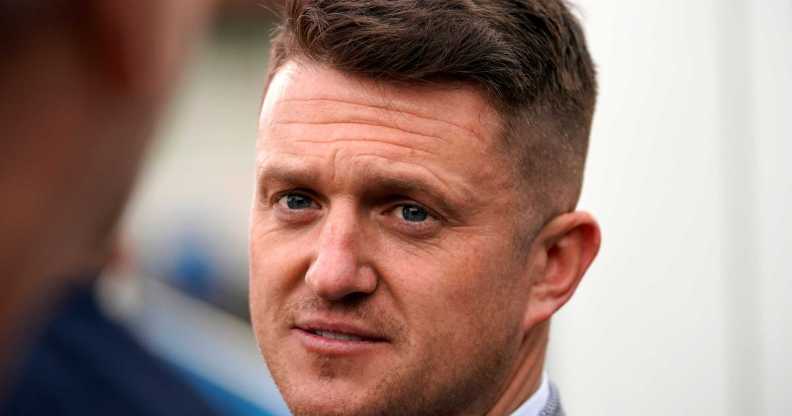 British far-right activist and pundit, Tommy Robinson.