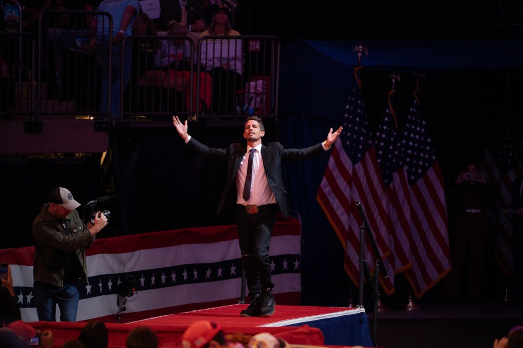 Tony Hinchcliffe stepped out to speak at Trump's Madison Square Garden rally.