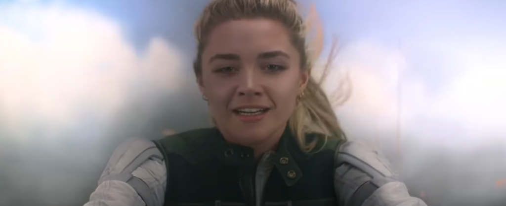 Yelena Belova played by Florence pugh in Black Widow.