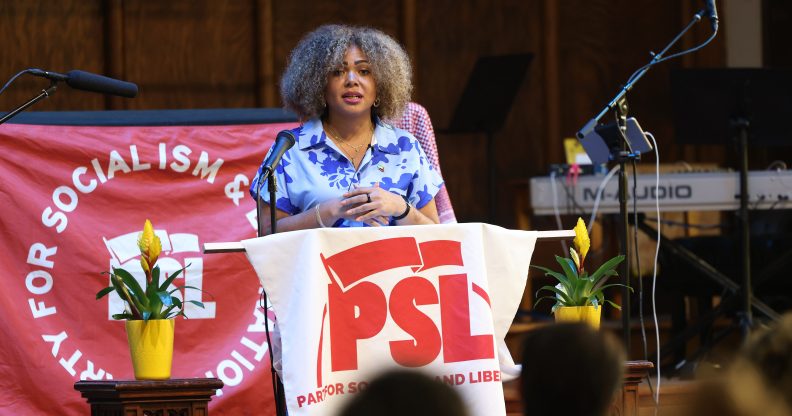 Claudia De la Cruz from the Party of Socialism and Liberation