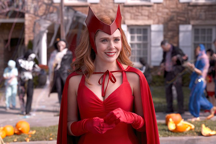 Elizabeth Olsen as Wanda in WandaVision.