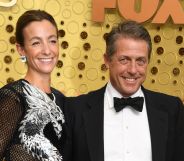 Hugh Grant and wife Anna Eberstein