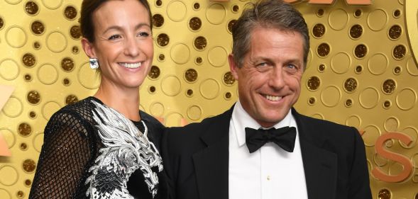 Hugh Grant and wife Anna Eberstein