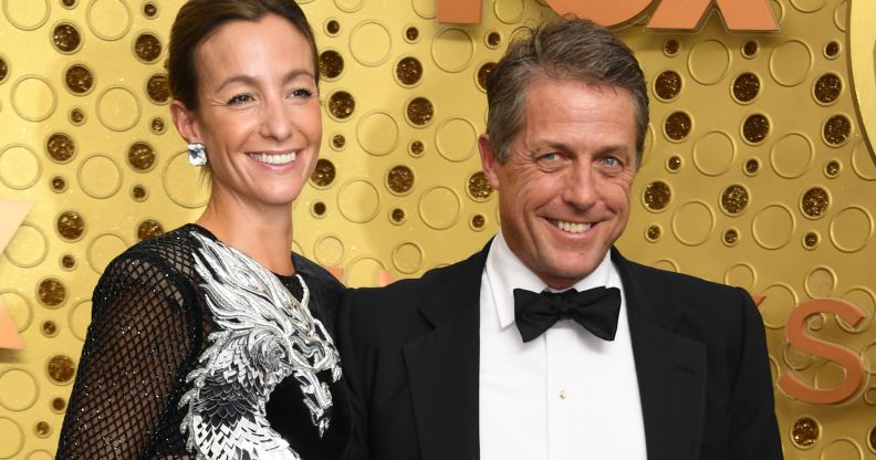 Hugh Grant and wife Anna Eberstein