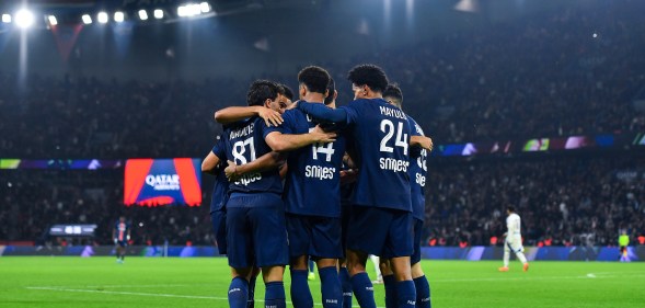 Paris Saint-Germain playing against Strasbourg