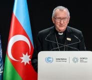 Cardinal Pietro Parolin, Secretary of State of the Holy See speaks at COP29