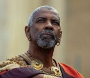 Denzel Washington as Gladiator II character Macrinus