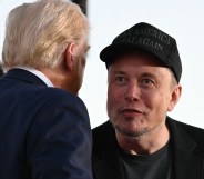 Tesla CEO Elon Musk (R) joins former US President and Republican presidential candidate Donald Trump during a campaign rally at site of his first assassination attempt in Butler, Pennsylvania on October 5, 2024. (Photo by Jim WATSON / AFP)Donald Trump reportedly can't get rid of Elon Musk. (Getty)