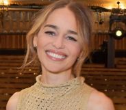 Emilia Clarke pictured in an empty theatre.