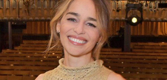 Emilia Clarke pictured in an empty theatre.