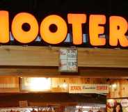 The entrance to a Hooters Restaurant.