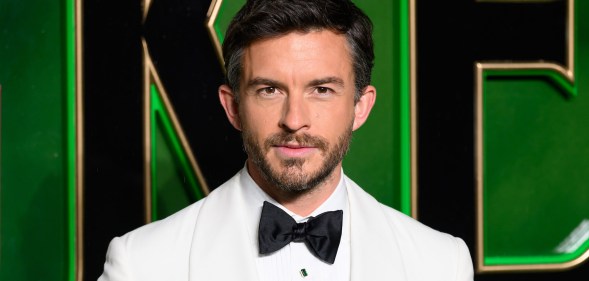 LONDON, ENGLAND - NOVEMBER 18: Bridgerton star Jonathan Bailey attends the "Wicked: Part One" European Premiere at The Royal Festival Hall on November 18, 2024 in London, England. (Photo by Karwai Tang/WireImage)