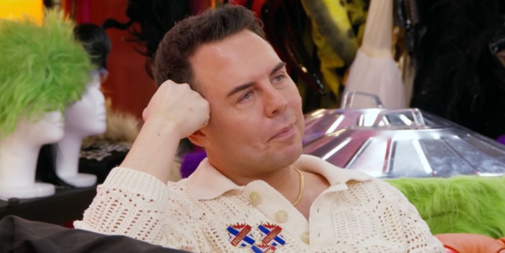 La Voix looking annoyed in the recent episode of drag race uk season 6