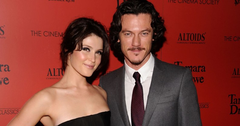 Luke Evans and Gemma Arterton attend the Cinema Society and Altoid's screening of "Tamara Drewe" at the Crosby Street Hotel on September 27, 2010 in New York City.