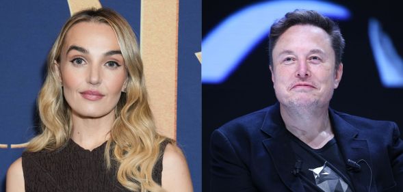 SNL host Chloe Fineman and Tesla billionaire Elon Musk.