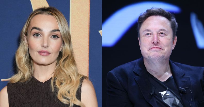 SNL host Chloe Fineman and Tesla billionaire Elon Musk.