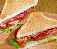 Stock image of a BLT sandwich