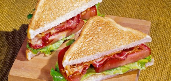 Stock image of a BLT sandwich