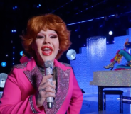 Lill as Cilla Black in the Drag Race UK season 6 rusical.