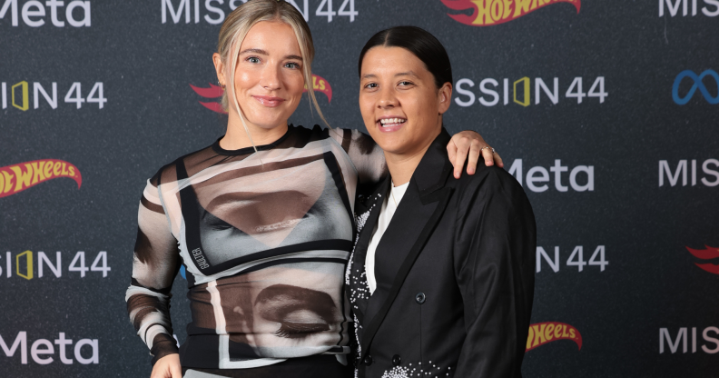 Kristie Mewis and Sam Kerr.