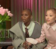 Wicked stars Cynthia Erivo (left) and Ariana Grande (right) sit down with PinkNews