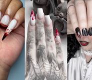 lesbian vampire nails on TikTok