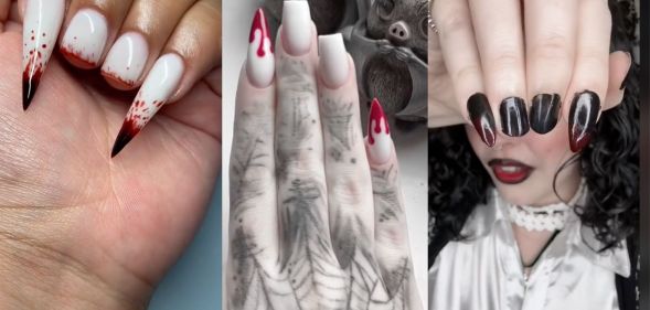 lesbian vampire nails on TikTok