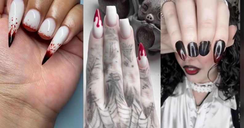 lesbian vampire nails on TikTok