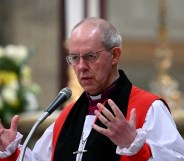 The archibishop of Canterbury Justin Welby presides over the celebration of vespers, on the solemnity of the conversion of Saint Paul.