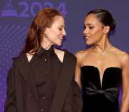 Alex Scott Jess Glynne radiated love at the BBC Sports Personality of the Year Awards.